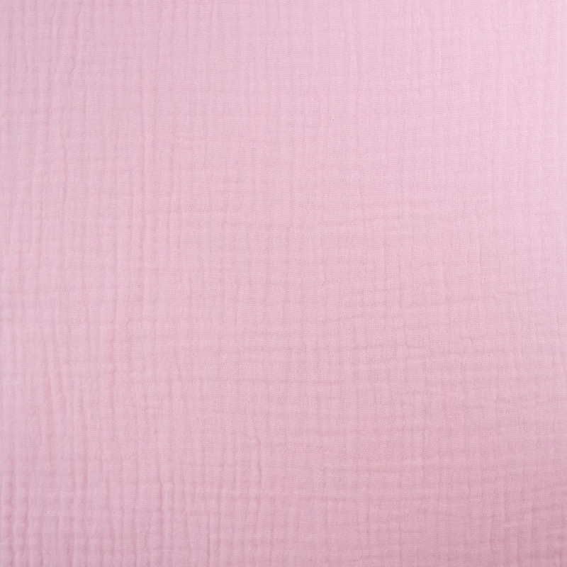 Double Gaze Unie Rose Clair - Maison Klem